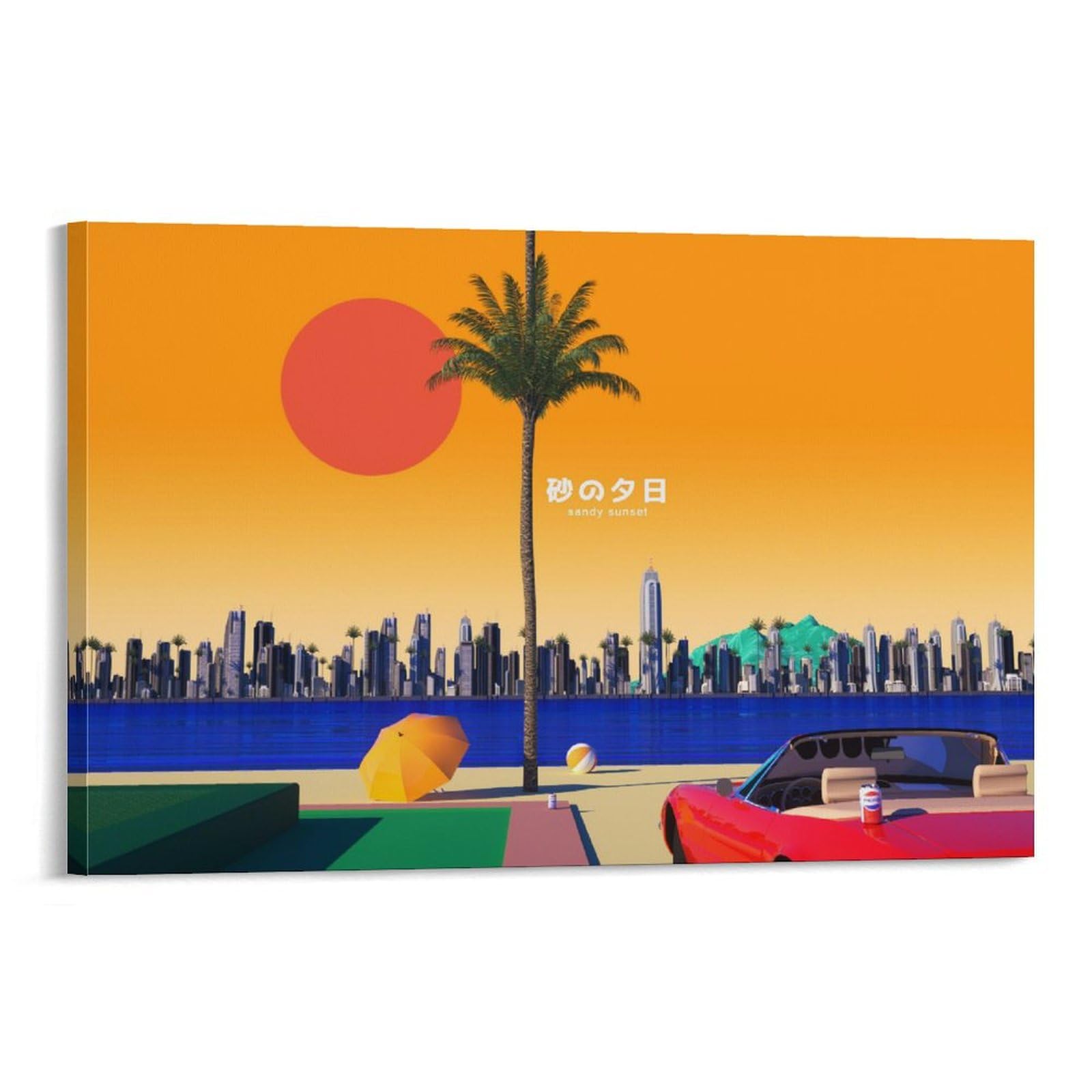 永井博 HIROSHI NAGAI ポスター SUNSET 【公式通販】